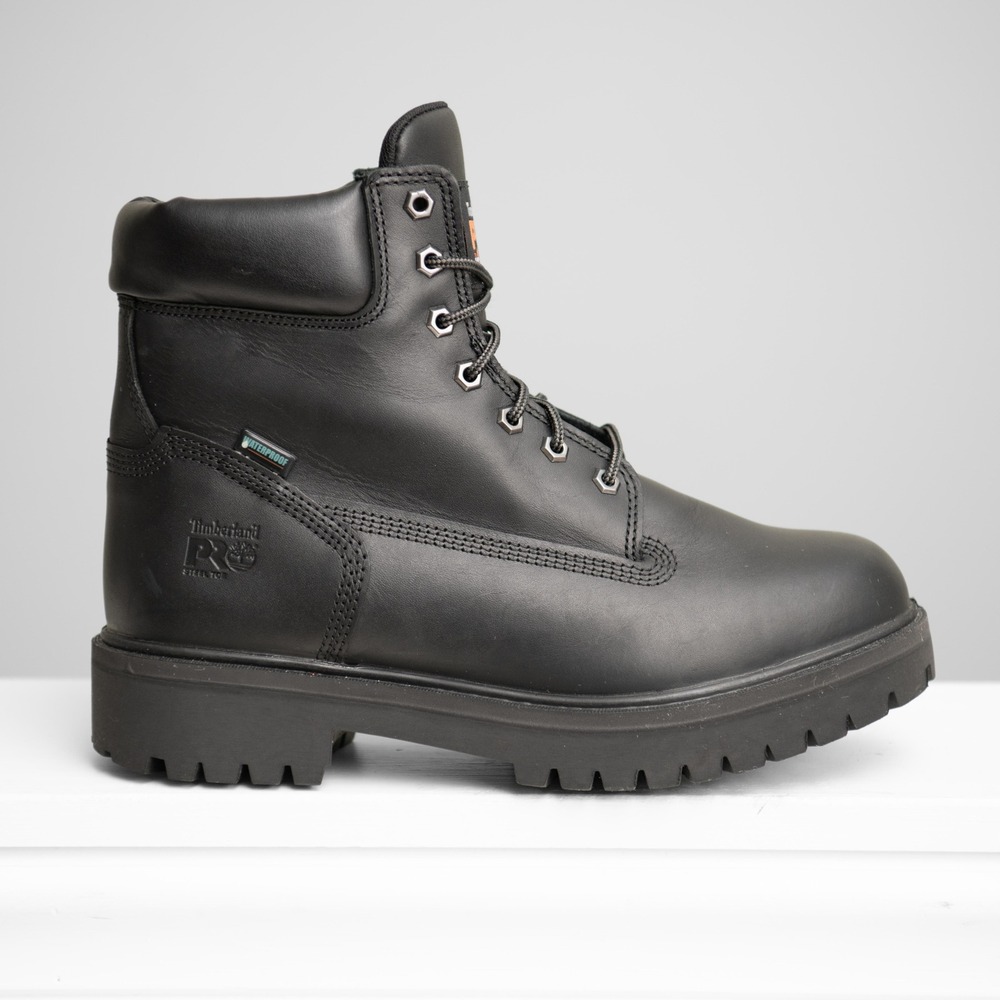 Timberland PRO Direct Attach 6 Inch Steel Toe Black Utility Work Boots GorpCore